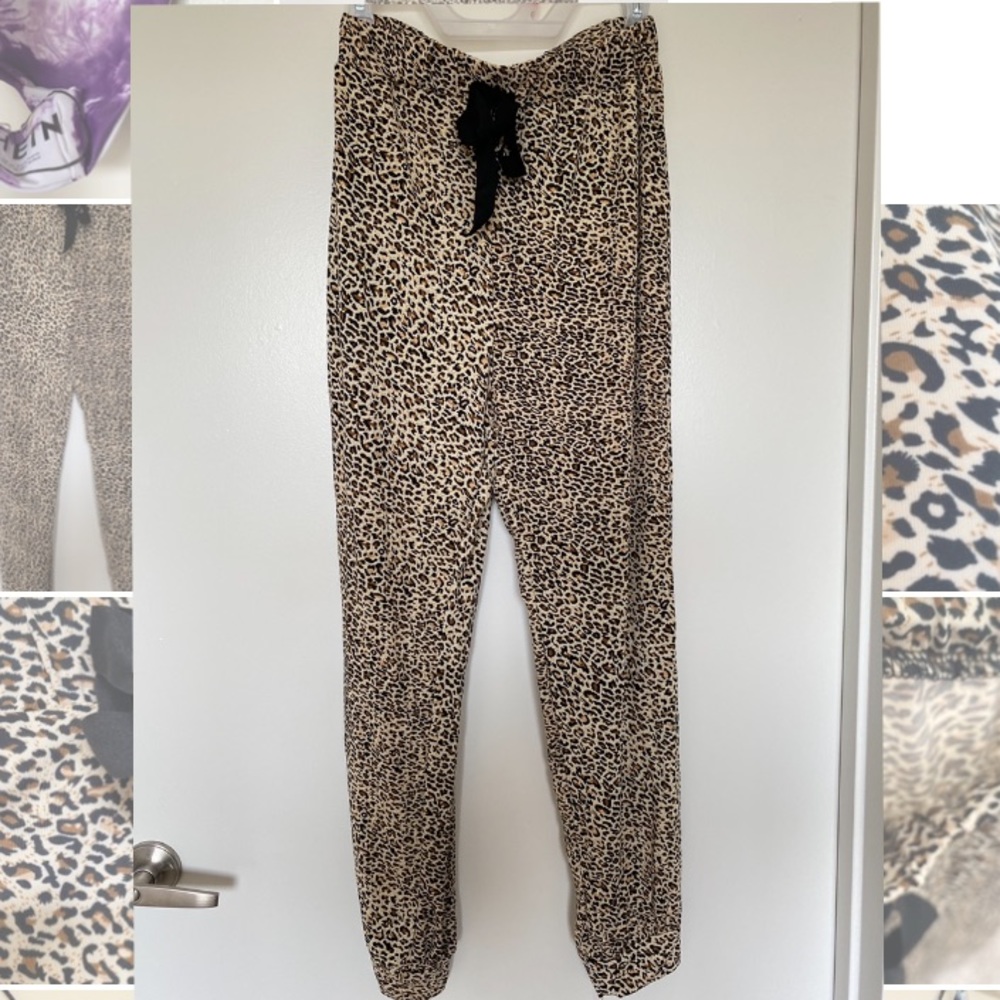 Leopard / Cheetah Jogger Spandex Comfy Pants Small